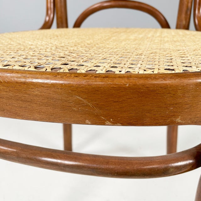 Italian Chair in Straw and Wood, 1950s For Sale - Image 11 of 18