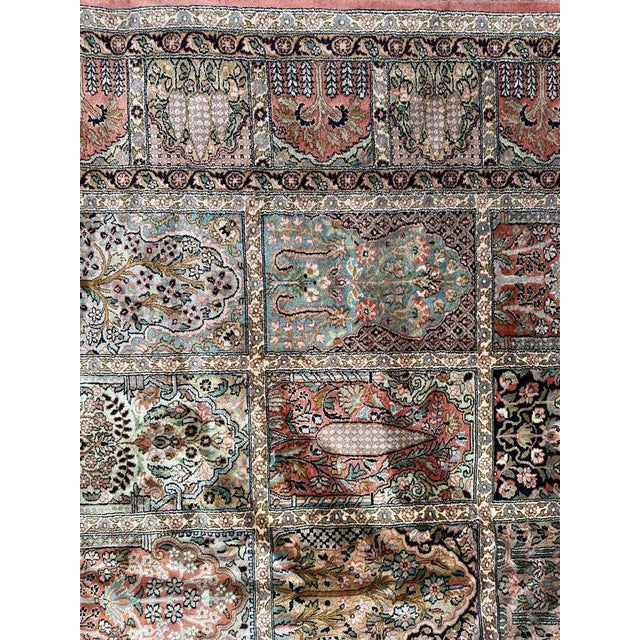 Vintage Silk Kashmir Rug, 1980s For Sale - Image 3 of 18