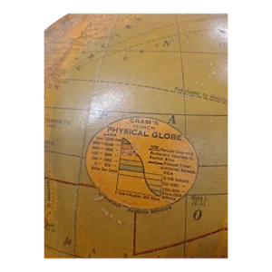Cram's 16" Deluxe Globe W/Daily Sun Ray and Season Indicator