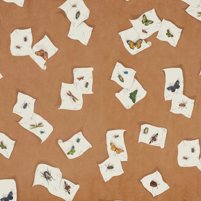 Sample - Schumacher X Charlap Hyman Herrero Diana Wallpaper in Multi For Sale