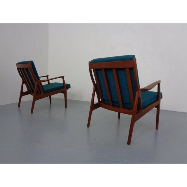 Brown Organic Teak Armchairs, Denmark, 1960s, Set of 2 For Sale - Image 8 of 18