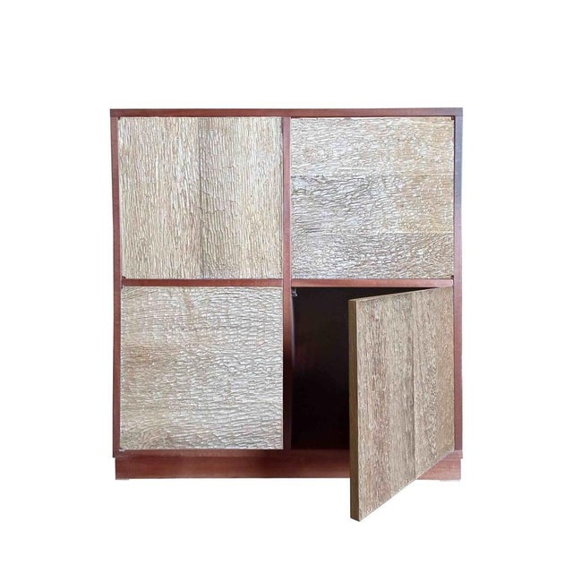 "Lupo" sideboard with four carved doors by Pietro Meccani. The "Lupo" sideboards were designed by Pietro Meccani in 1989;...