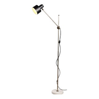 Vintage Floor Lamp in Aluminium and Marble, 1960s For Sale