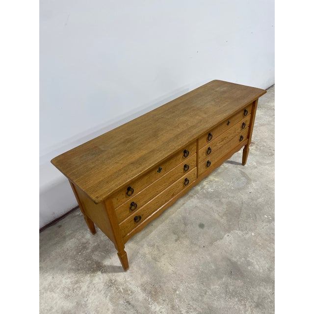 Danish Scandinavian Oak Rustic Dresser Henning Kjaernulf Attrib For Sale In Miami - Image 6 of 9