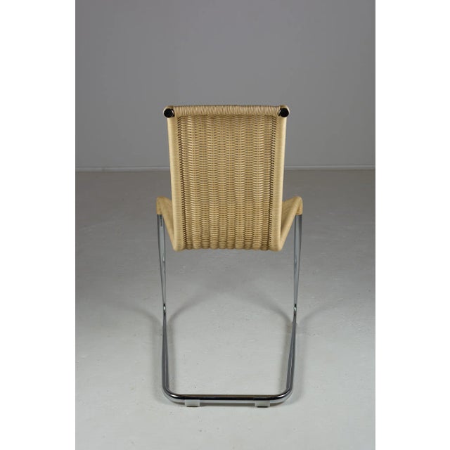 1990s B20 Cane and Chrome Cantilever Dining Chairs by Axel Bruchhäuser for Tecta Set of 4, 1990s, Set of 4 For Sale - Image 5 of 11