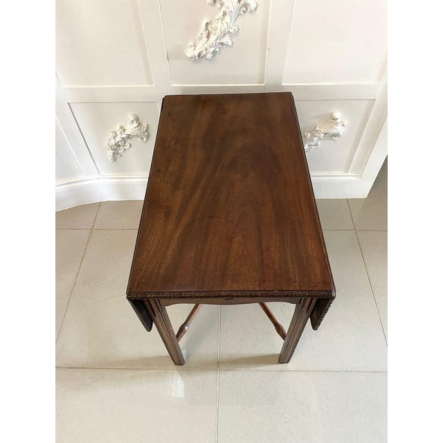 Antique Chippendale Mahogany Children's Pembroke Table, 1760 For Sale - Image 4 of 16