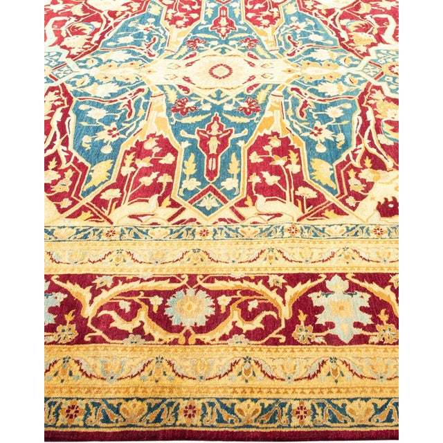 Solo Rugs Vintage Moroccan Hand Knotted Wool Area Rug, Burgundy - 7'10" X 10'1" For Sale - Image 4 of 9