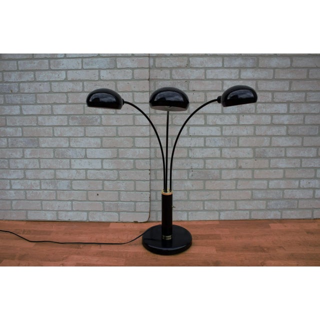 Mid Century Modern Multi-Arm Black Enamel Table Lamp For Sale - Image 4 of 13
