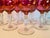 Mid-Century Modern Vintage 1960s Cranberry Iridescent Glass Wine Stems, Set of 12 For Sale - Image 3 of 7