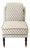 Ferrick Mason Upholstered Petite Slipper Antique Chair With Contrast Welting For Sale
