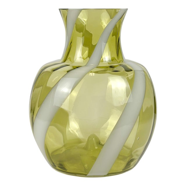 Mid-Century Modern Italian Art Glass Vase from Cristalleria Toscana, 1960s For Sale