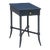 Woodbridge Furniture Tradd Side Table in Woodbridge Navy For Sale