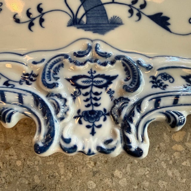 Mid 20th Century Large Art Pottery Serving Tray Platter by Blue Danube Japan For Sale In New York - Image 6 of 7