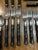 1990s Vintage Mid Century Modern Gibson Faux Bamboo Stainless Flatware - 28 pcs For Sale - Image 5 of 5
