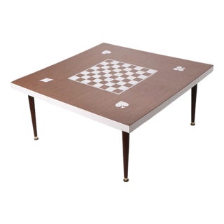 Mid 20th Century Checkerboard Top Formica Coffee Table For Sale