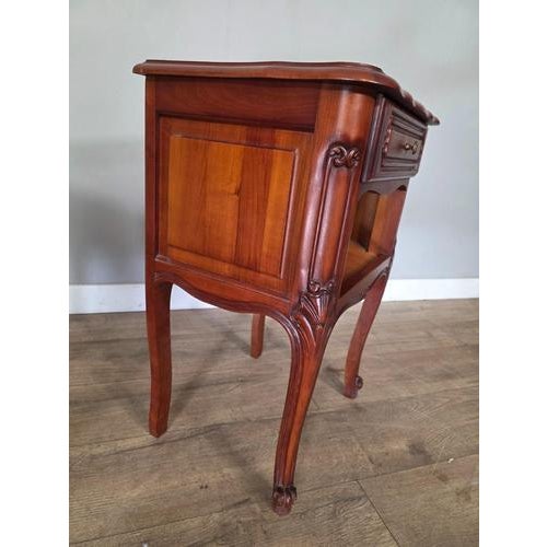 Antique French Louis XV Style Bedside Cabinets, Set of 2 For Sale - Image 9 of 14