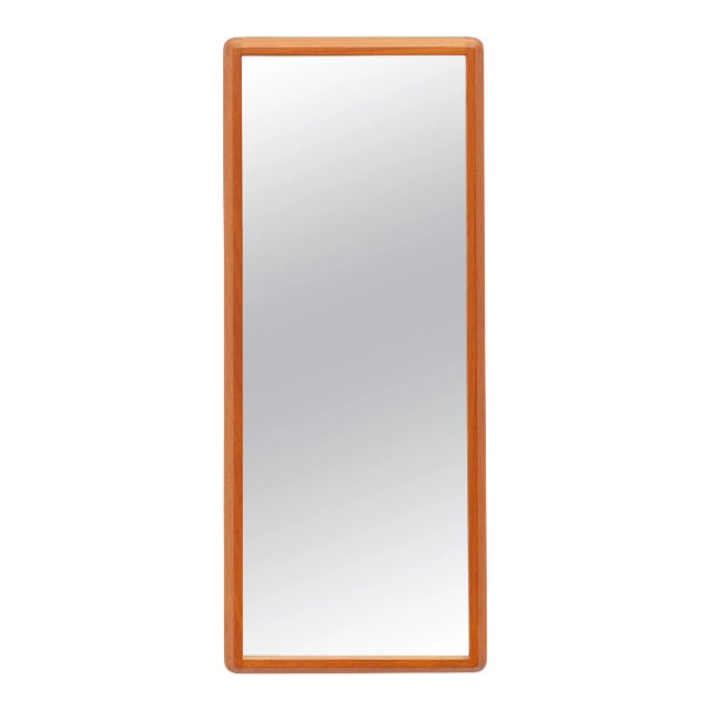 Large Rectangular Wall Mirror by Kai Kristiansen for Aksel Kjerggaard, 1960s For Sale