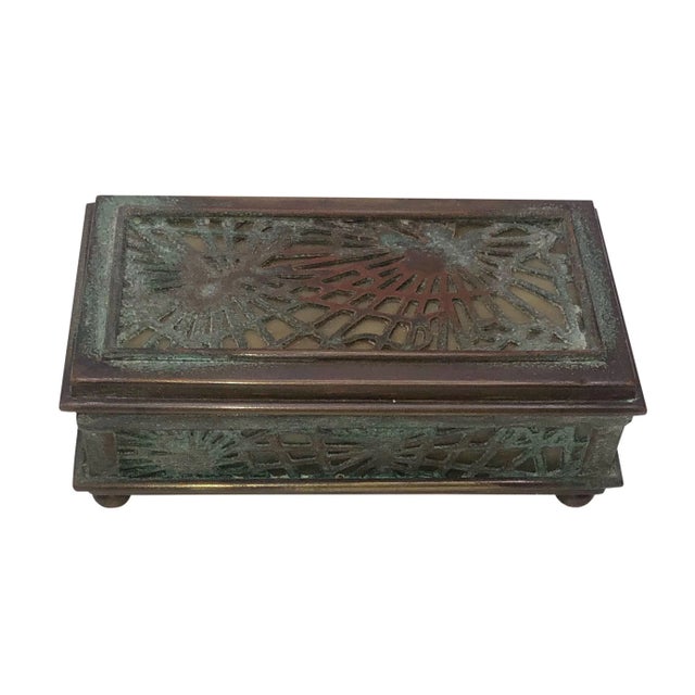 Black Tiffany Studios Stamp Box For Sale - Image 8 of 8