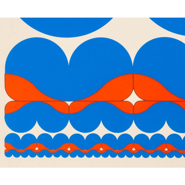 Ronald Abram (Dutch/American, 1938-1999), Infinitesimale Constantes, Silkscreen in Colors, 1970, published Transworld Art,...