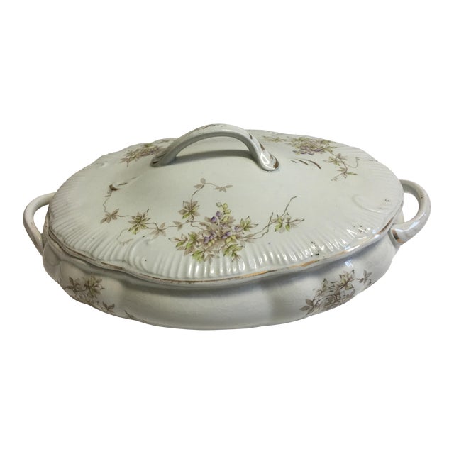 Cook & Hancock Porcelain Serving Dish & Lid Chairish