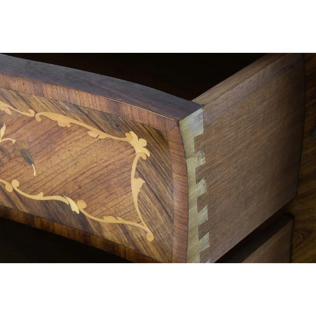Early 20th Century Fine French Louis Style Inlaid Chest For Sale - Image 9 of 15