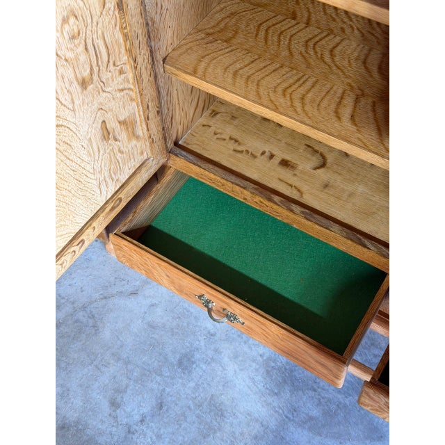 In Style of Henning Kjærnulf Oak Sideboard Сredenza 4 Drawers Denmark Mid-Century Modern 1960s For Sale - Image 9 of 13