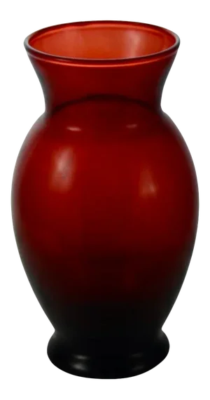 Ruby Red Glass 6” Vase
