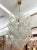 Mid-Century Modern 1970s Mid-Century Modern White Murano Glass Cascade Chandelier by Mazzega For Sale - Image 3 of 8