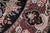 Shabby Chic Art Nouveau 1990's Medallion Pak-Persian Black/Pink Wool Round Rug- 5'11'' X 6'2'' For Sale - Image 3 of 9