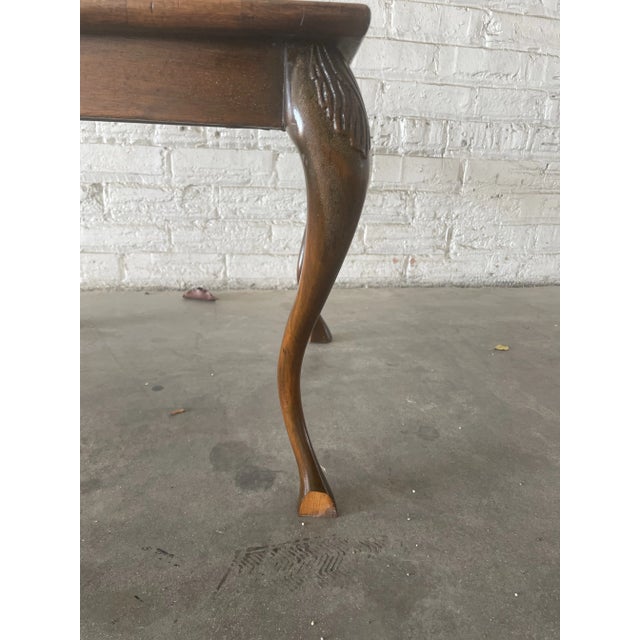 Early 20th Century Edwardian Mahogany Doe Foot Side Table For Sale - Image 5 of 6