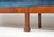 Mid 20th Century Traditional 96.375 In. Blue Velvet Walnut Settee Bench For Sale - Image 6 of 11