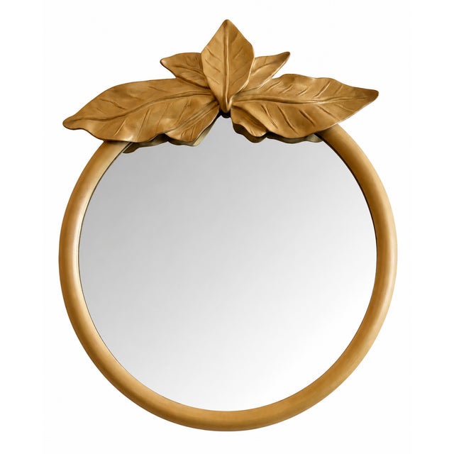 Casa Bique Attr. Palm Leaves Console Table & Mirror For Sale - Image 9 of 9
