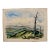 Henry Emil Salloch Original Watercolor on Paper Mountain Valley Overlook, 1950. For Sale