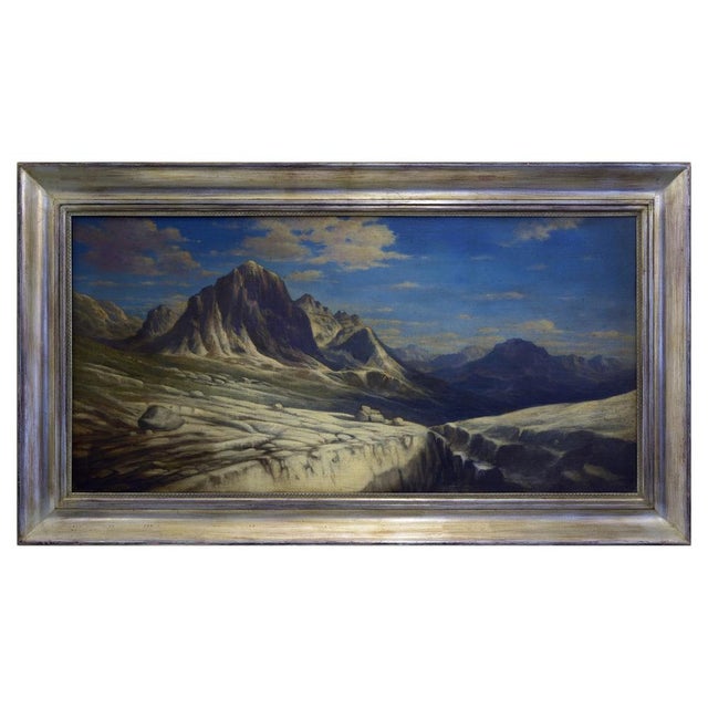 Paolo De Robertis, Ghiacciaio, Oil on Canvas, Framed For Sale - Image 9 of 9