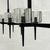 Marian Jamieson "Kellen" Chandelier, Blackened Steel & Murano Glass Style Shades For Sale - Image 10 of 18