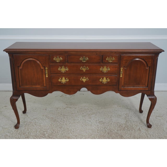 Age: Approx: 30 Years Old Details: Cherry Dovetailed Drawer Construction Quality Construction Queen Anne Legs & Pad Feet...