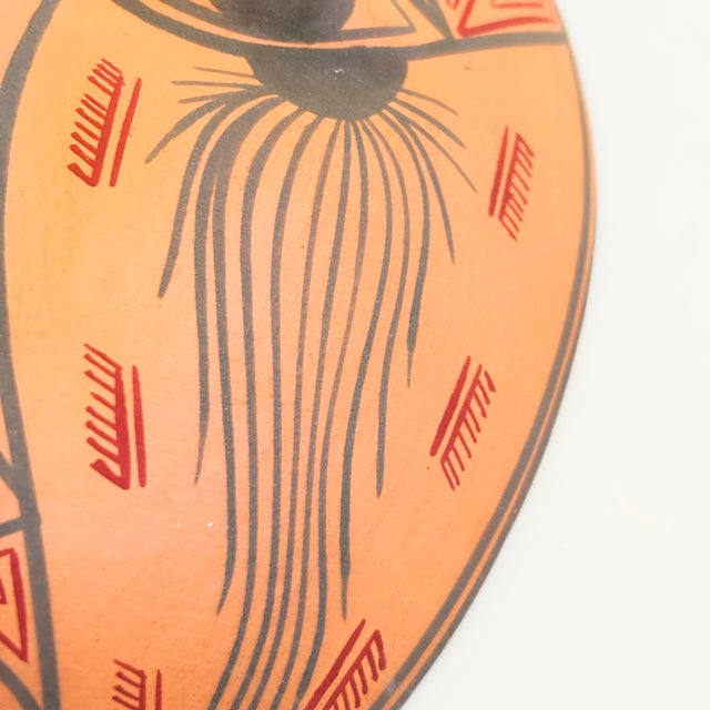Vintage Terra Cotta Mask Wall Hanging For Sale In San Francisco - Image 6 of 8