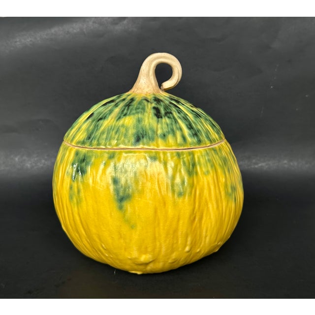 Patricia Garrett Studio Art Pottery Pumpkin Gourd Tureen For Sale - Image 4 of 13