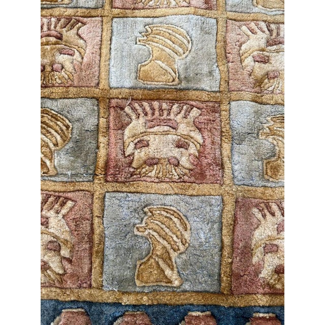 Vintage Chinese Art Deco Silk Rug, 1990s For Sale - Image 16 of 18