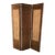 Antique Velvet, Tapestry and Nail Heads Three-Panel Folding Screen For Sale