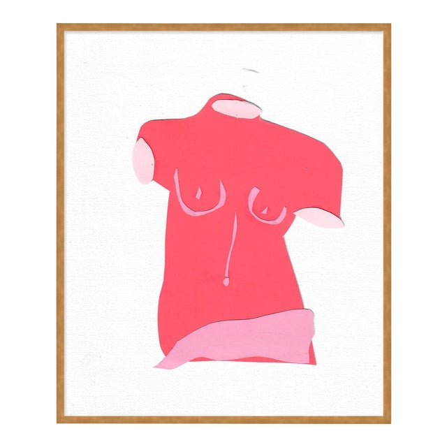 Fair Lady 7 by Virginia Chamlee in Gold Framed Paper, Medium Art Print For Sale