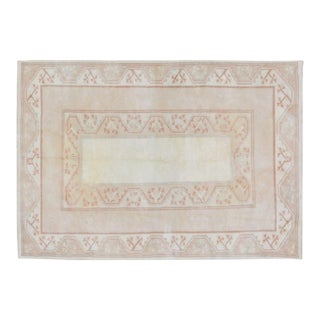 Vintage Turkish Anatolian Hand Knotted Wool Rug, 4'2''x6'2'' For Sale