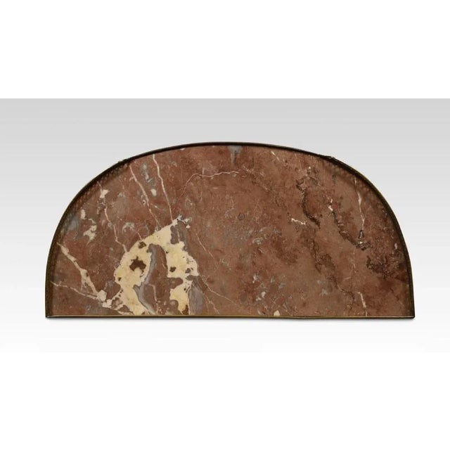 Walnut Bow Fronted Display Cabinet For Sale - Image 9 of 10