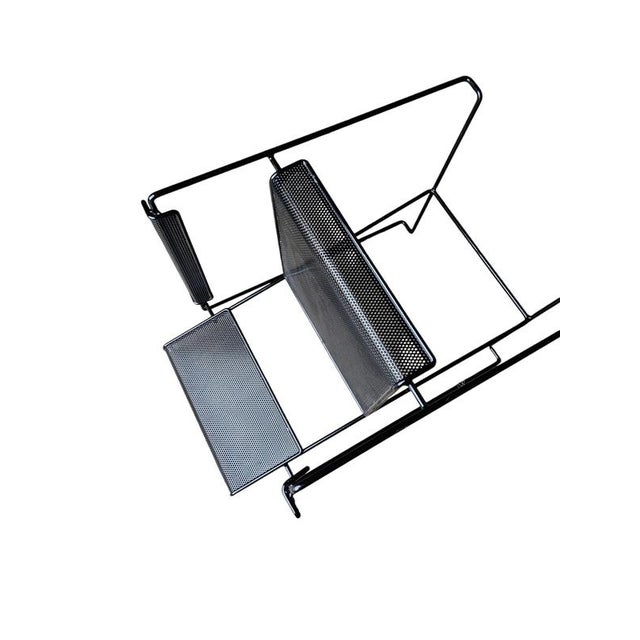 4 x Minimalist steel perforated chairs / Netherlands 1970s Well designed and very much in line with Pilastro. Very good...