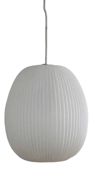 Pleated Cocoon Pendant Lamp by Aloys Gangkofner for Erco, 1960s