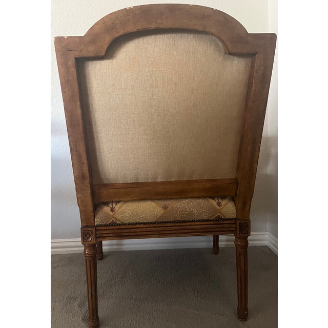 1990s Attributed to Nancy Corzine Josephine "Lounge" Chair With Id Collection Fabric For Sale In Dallas - Image 6 of 9