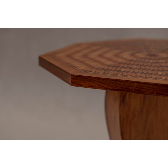 Mid-Century Marquetry Side Table, 1960s For Sale - Image 9 of 12
