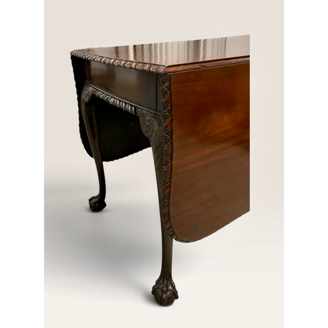 Rare George II Mahogany Drop-Leaf DiningTable Ca. 1765 For Sale - Image 13 of 14