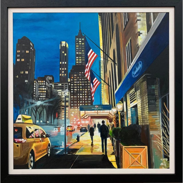 Textile Park Lane Hotel Central Park New York City by British Contemporary Artist For Sale - Image 7 of 7