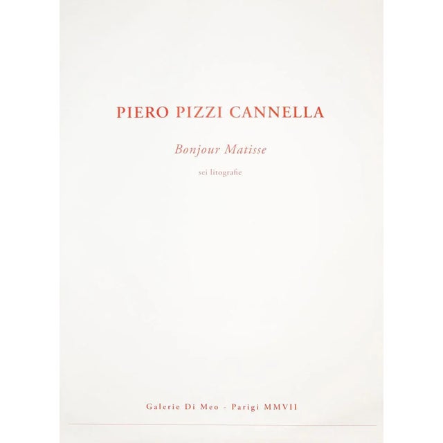 Bonjour Matisse - Original 5 Lithographs Portfolio by Piero Pizzi Cannella-2007 2007 For Sale - Image 9 of 13
